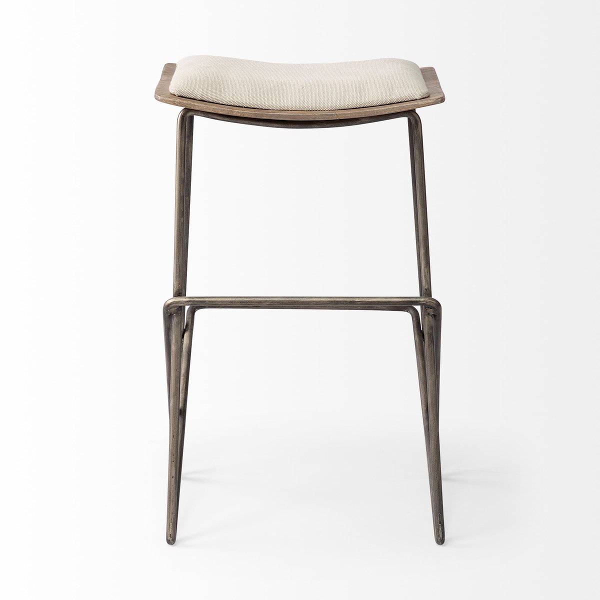 Mercana Katniss Cream Fabric Counter Stool