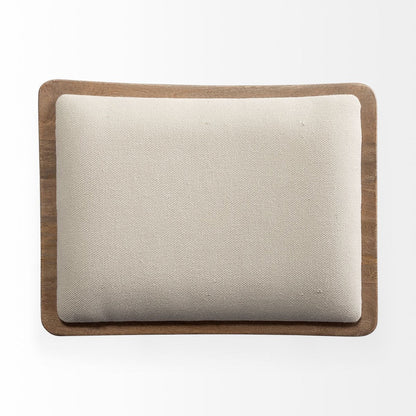 Mercana Katniss Cream Fabric Counter Stool