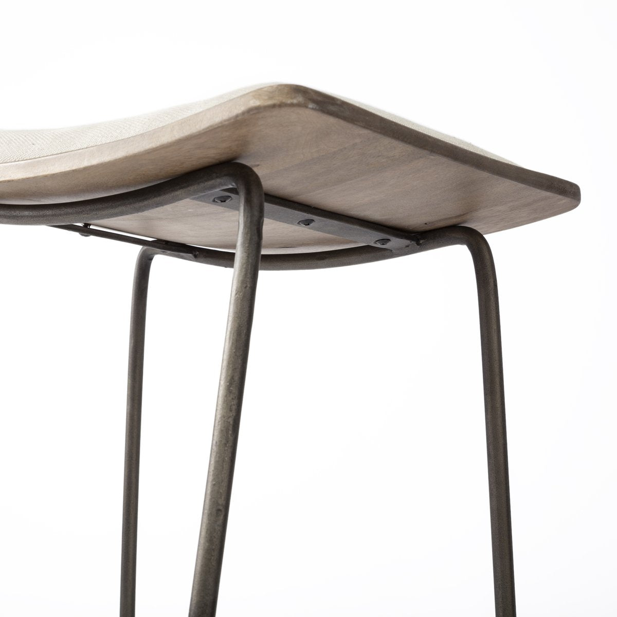 Mercana Katniss Cream Fabric Counter Stool