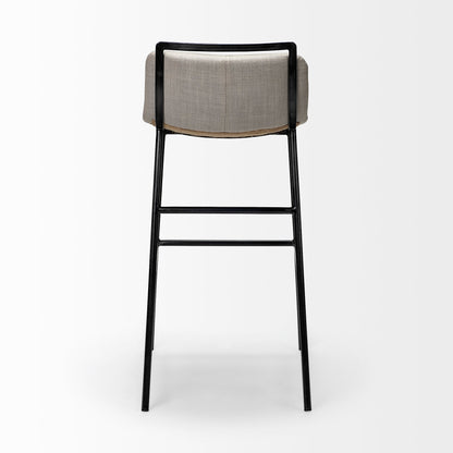 Kavalan Leather Low-Back Barstool