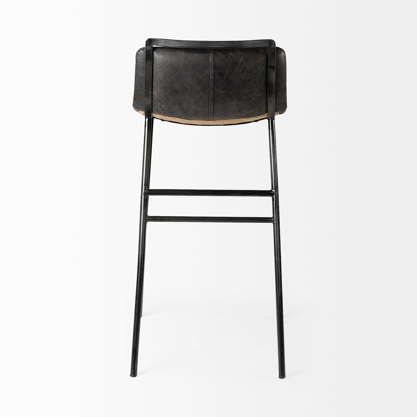 Kavalan Leather Low-Back Barstool