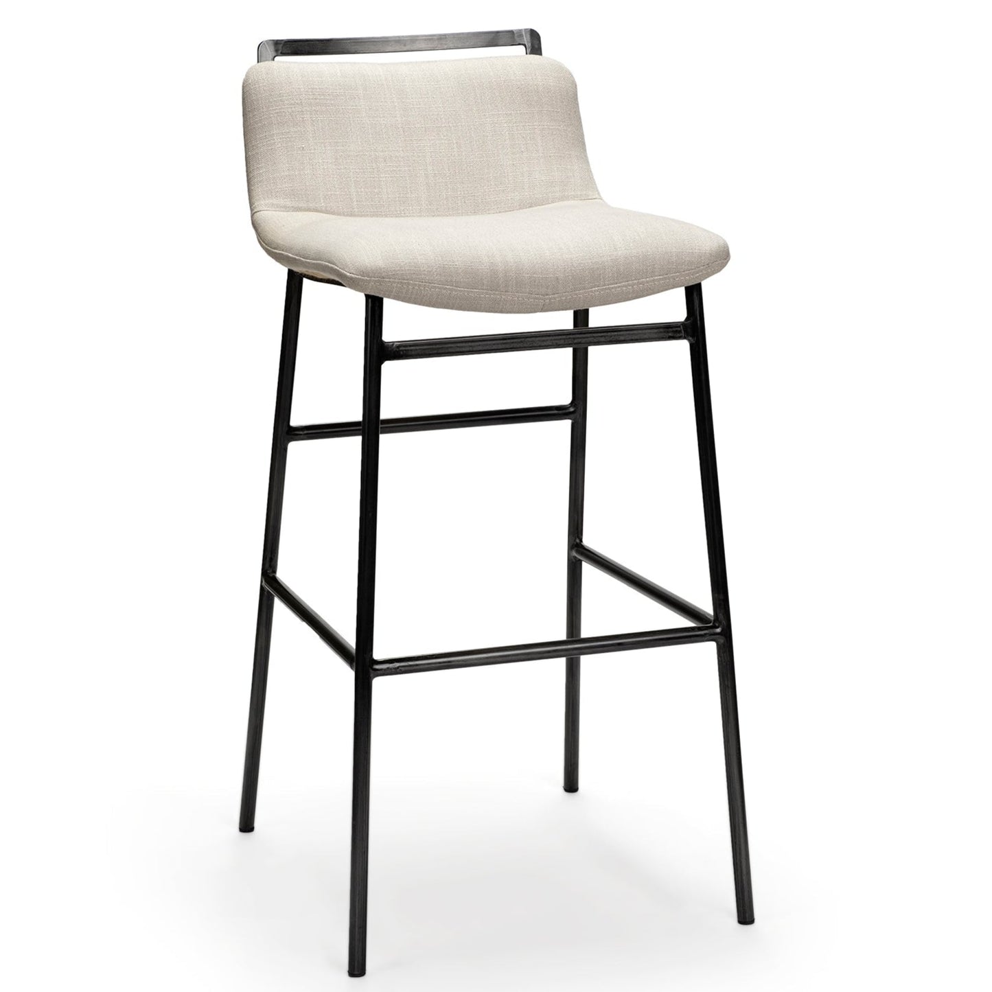 Kavalan Leather Low-Back Barstool