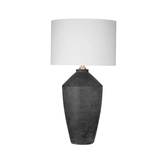 Bassett Mirror Kaycee White Drum Shade Table Lamp