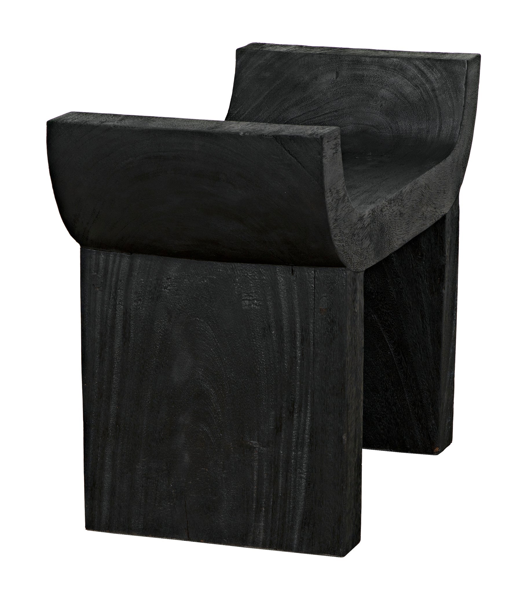 Kazuo Stool-Poufs and Stools-Noir-Sideboards and Things