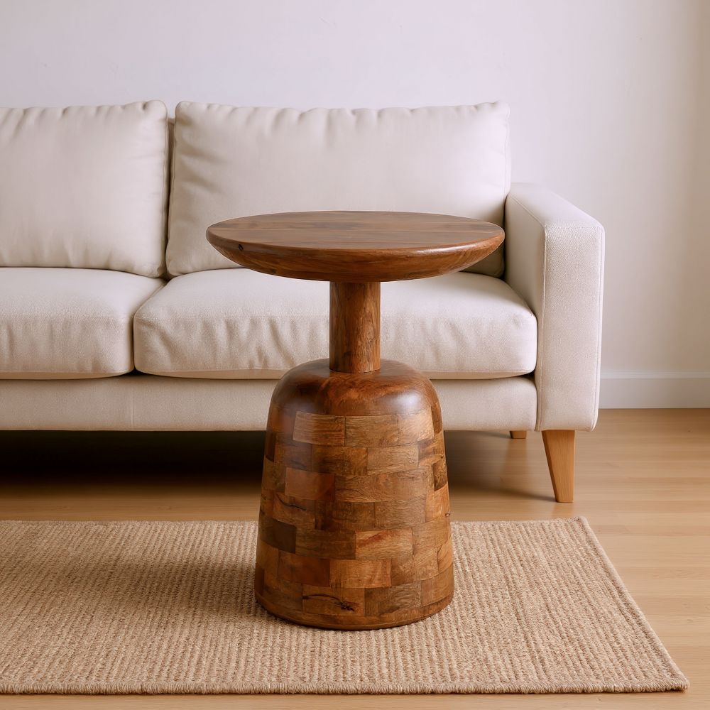 Zuo Modern Kelk Wooden Brown Side Table