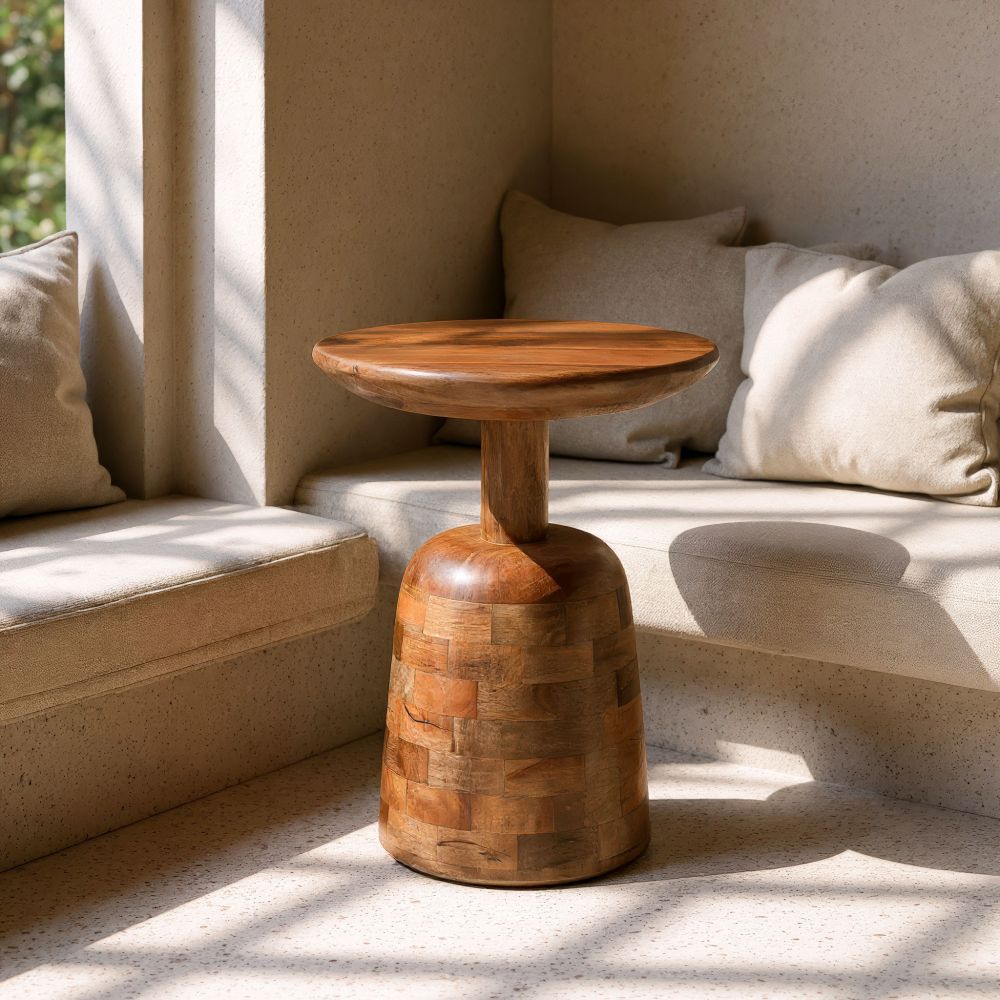 Zuo Modern Kelk Wooden Brown Side Table