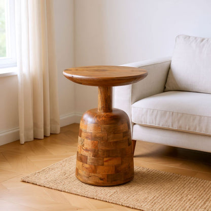 Zuo Modern Kelk Wooden Brown Side Table