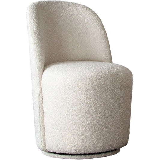 Kendall Dining in Ivory Boucle Fabric-Dining Chairs-Diamond Sofa-Sideboards and Things 