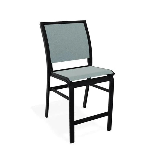 Telescope Kendall Sling Balcony Height Stacking Outdoor Arm Chair