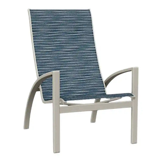 Telescope Kendall Sling Stacking Chat Height Outdoor Chair