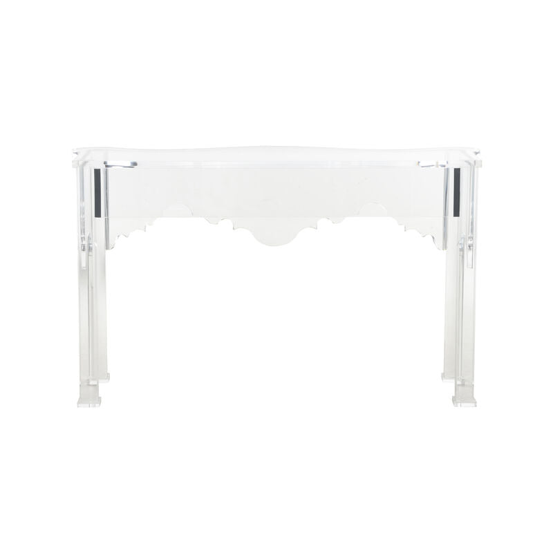 Kensington Acrylic Made Clear Console Table-Console Tables-Chelsea House-LOOMLAN