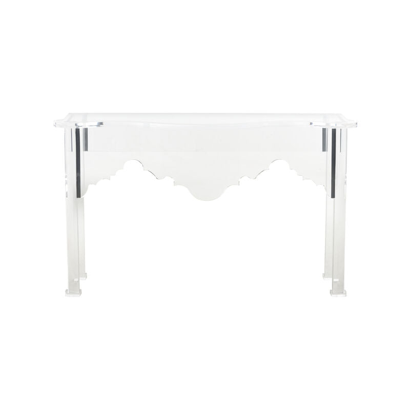 Kensington Acrylic Made Clear Console Table-Console Tables-Chelsea House-LOOMLAN