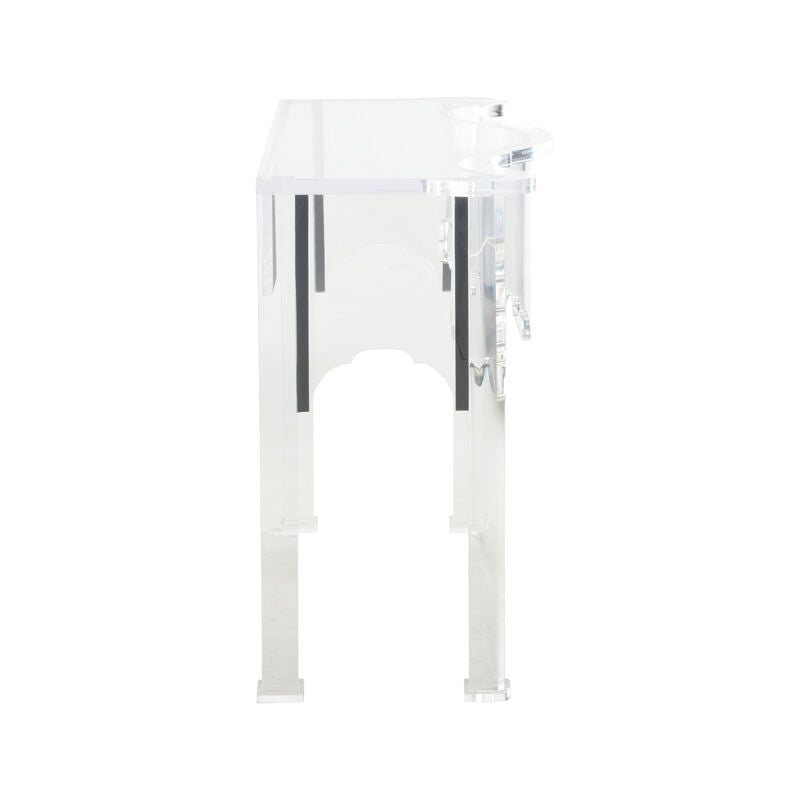Kensington Acrylic Made Clear Console Table-Console Tables-Chelsea House-LOOMLAN