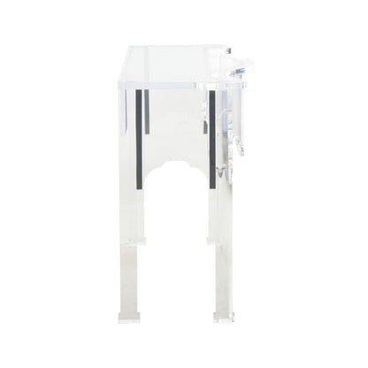 Kensington Acrylic Made Clear Console Table-Console Tables-Chelsea House-LOOMLAN
