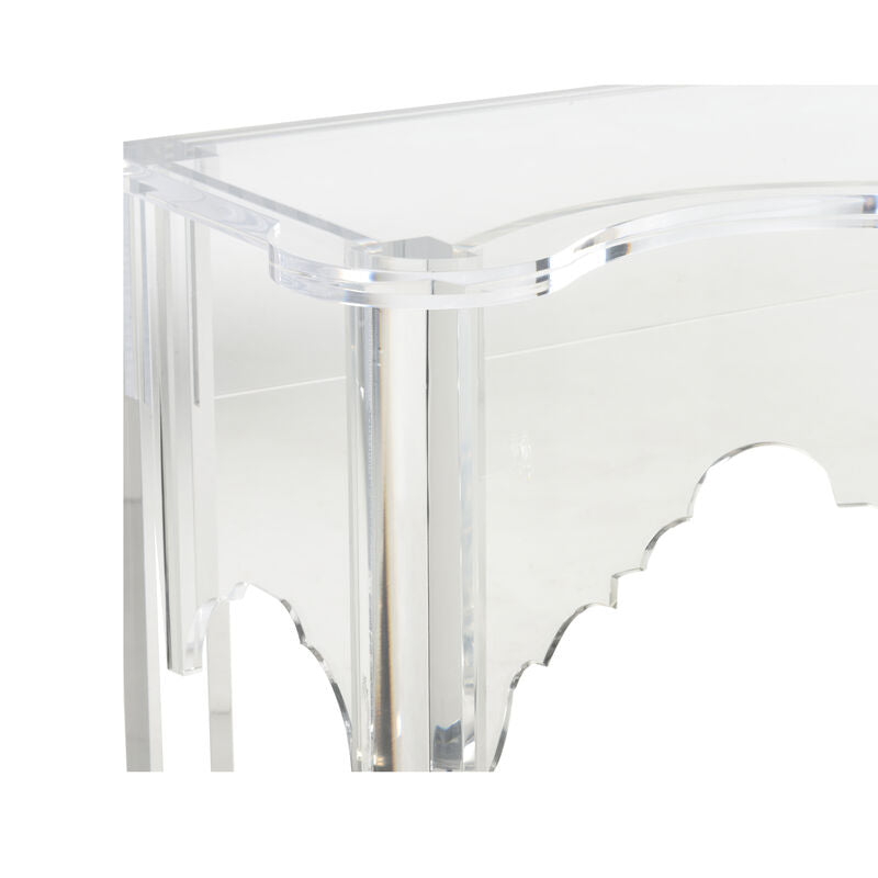 Kensington Acrylic Made Clear Console Table-Console Tables-Chelsea House-LOOMLAN
