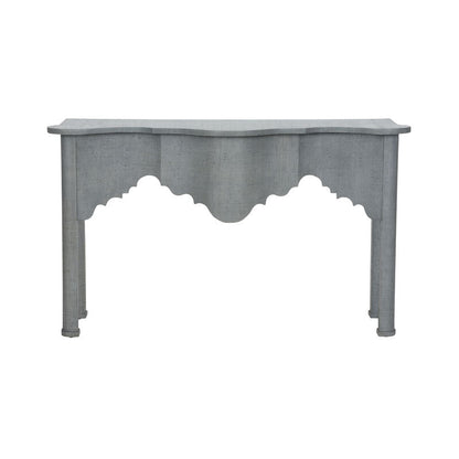 Chelsea House Kensington Raffia Wrapped Classic Console Table