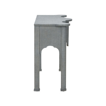 Chelsea House Kensington Raffia Wrapped Classic Console Table