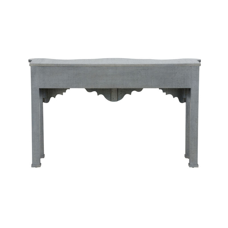 Chelsea House Kensington Raffia Wrapped Classic Console Table