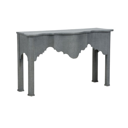 Chelsea House Kensington Raffia Wrapped Classic Console Table