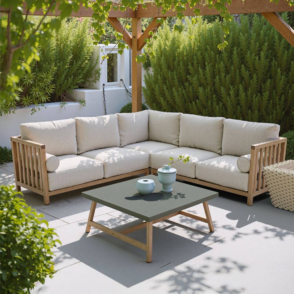 Zuo Modern Kert Terrazzo Top Coffee Table
