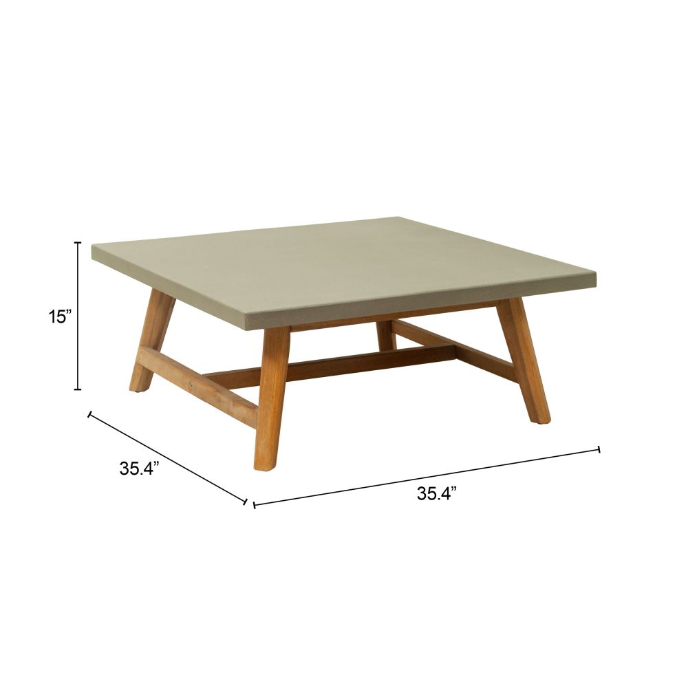 Zuo Modern Kert Terrazzo Top Coffee Table