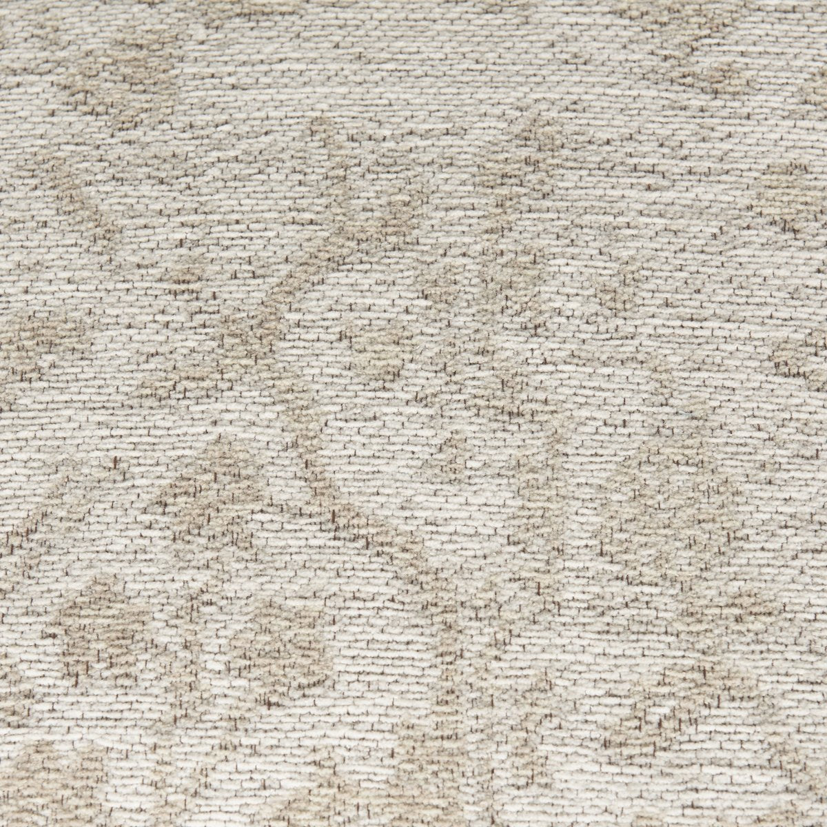 Mercana Khloe 18"H Cream Fabric Pouf