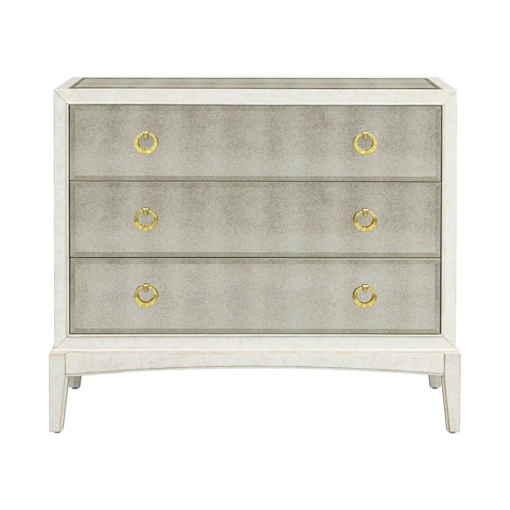 Kiara White Storage Hall Chest - LOOMLAN - Bassett Mirror - Chests