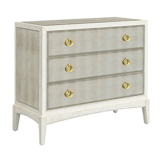 Bassett Mirror Kiara White Storage Hall Chest