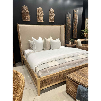 Kimberly Wooden Brown King Bed