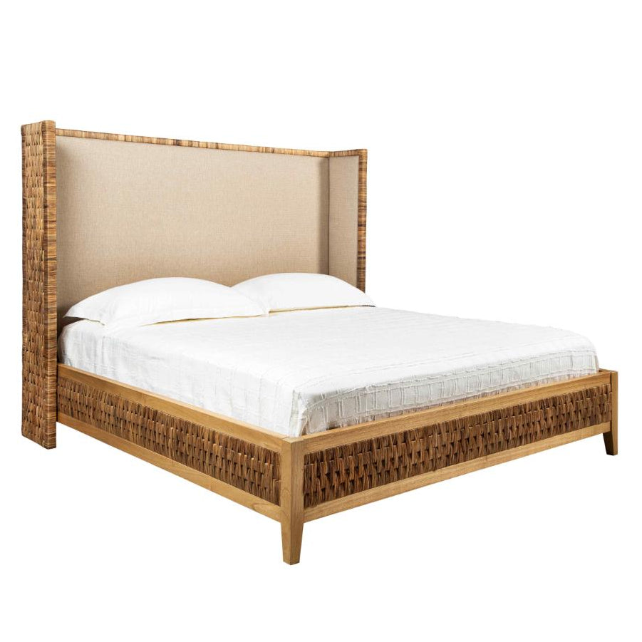 Kimberly Wooden Brown King Bed