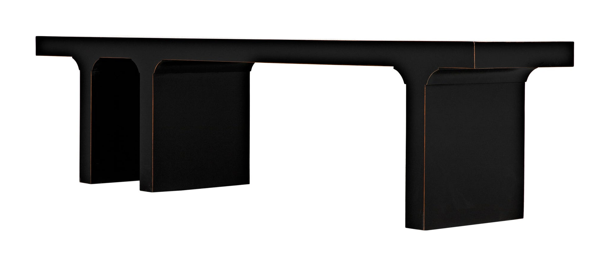 Kir Bench, Hand Rubbed Black-Bedroom Benches-Noir-Sideboards and Things