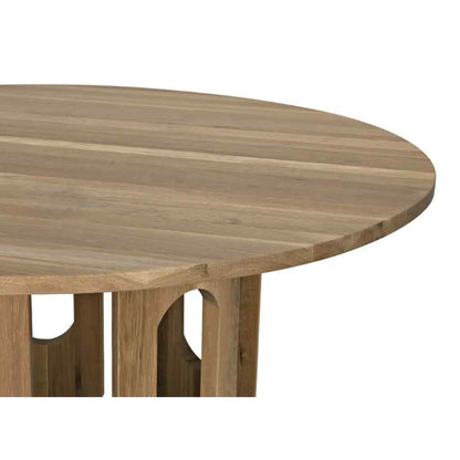Kirill Natural Wooden Round Dining Table