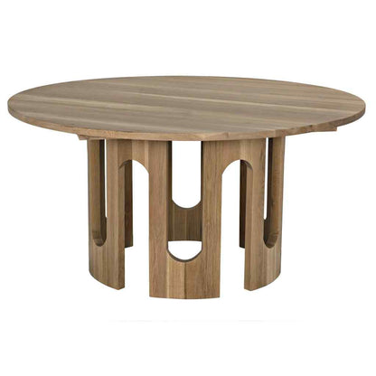 Kirill Natural Wooden Round Dining Table