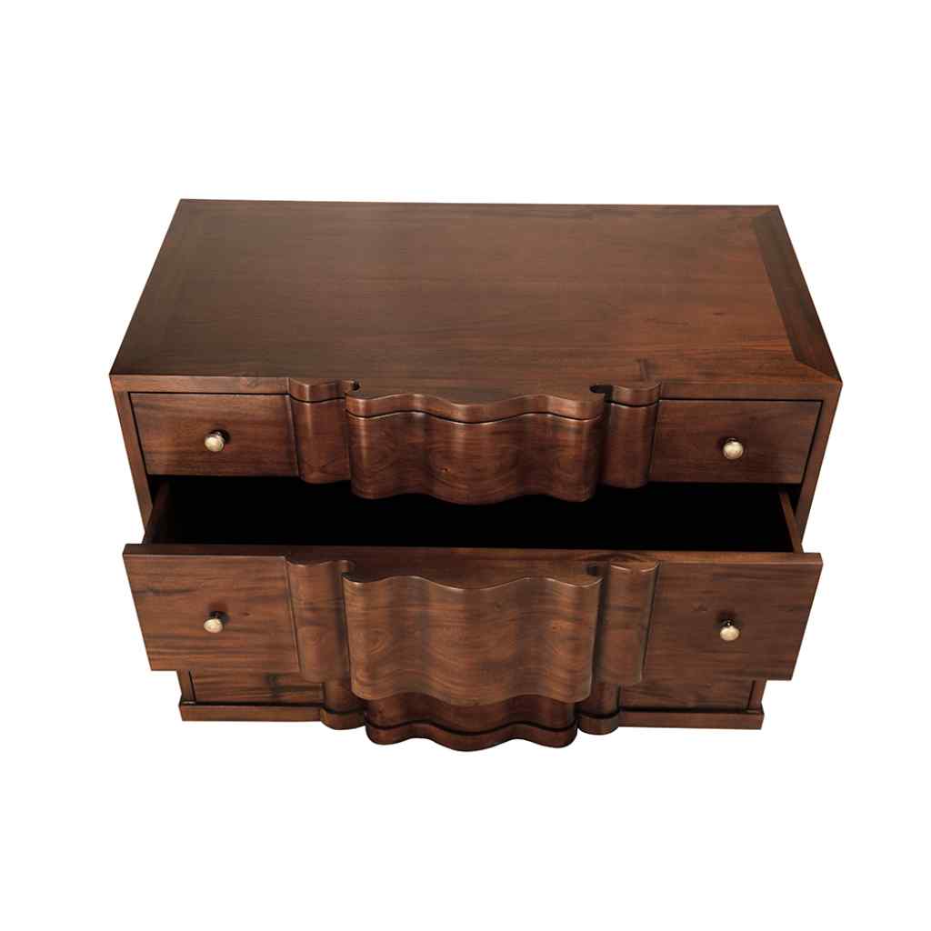 Kiss Three Drawers Wood Dresser