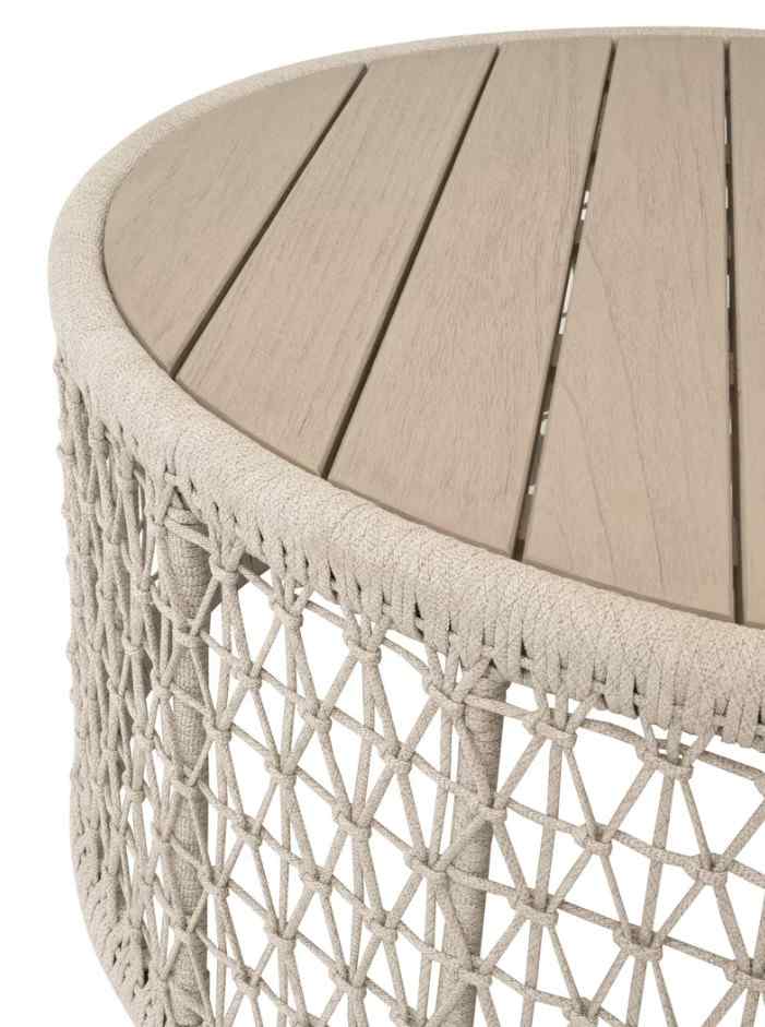 Knit Round Outdoor Coffee Table