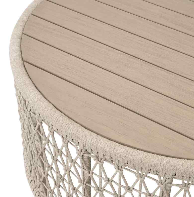 Knit Round Outdoor Coffee Table