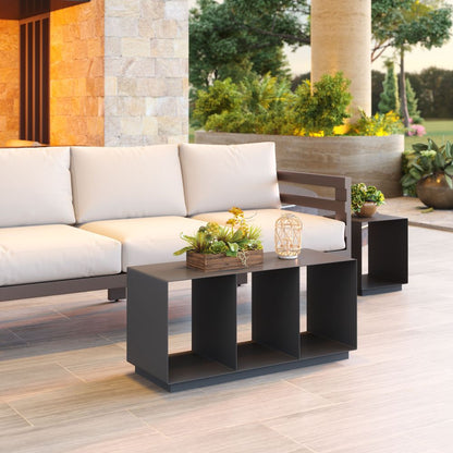 Zuo Modern Kokos Aluminum Rectangular Coffee Table
