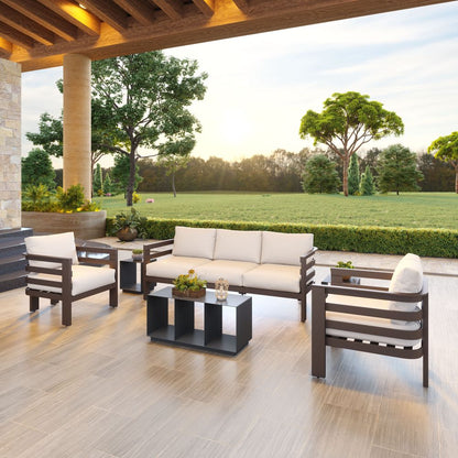 Zuo Modern Kokos Aluminum Rectangular Coffee Table