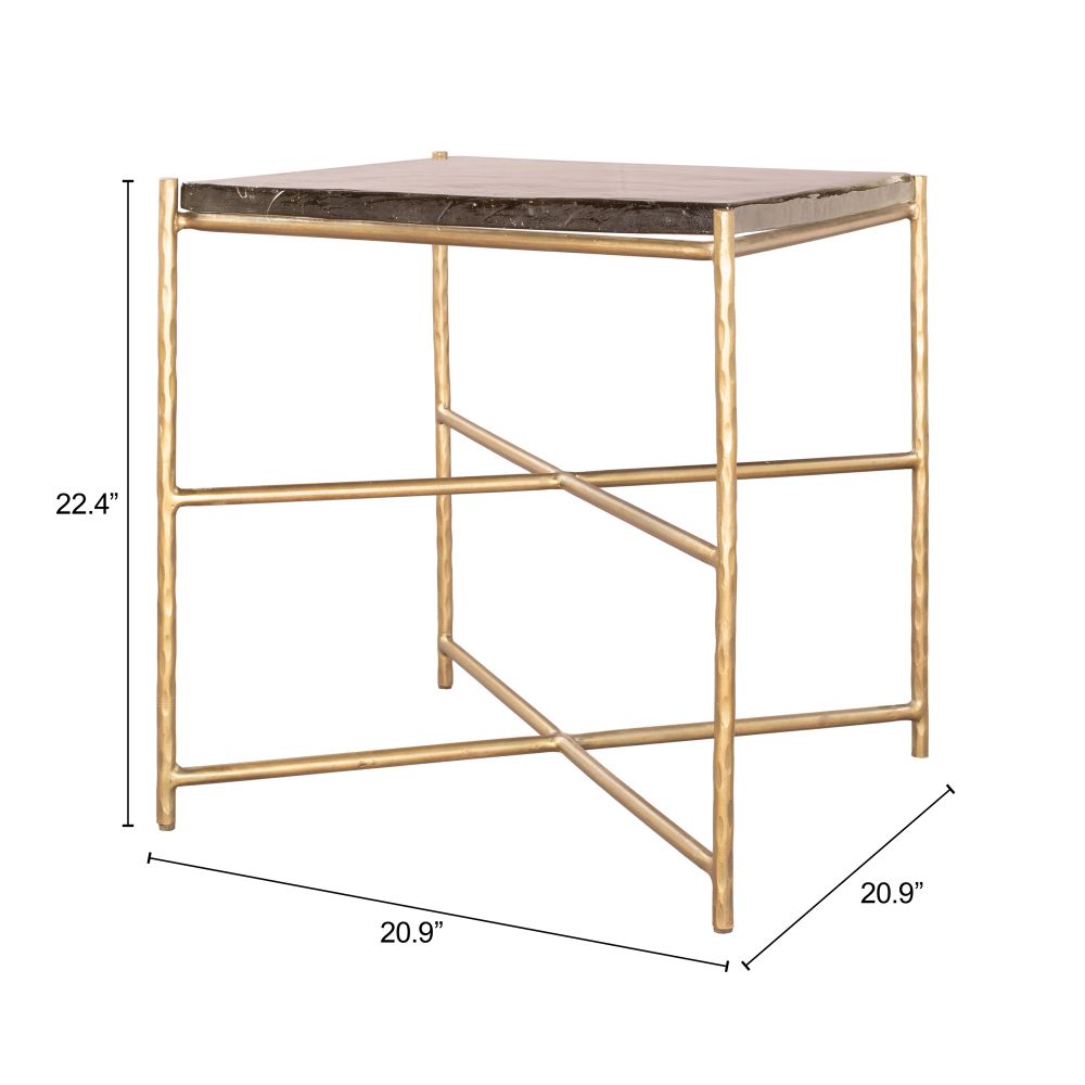 Zuo Modern Kove Iron Frame Side Table