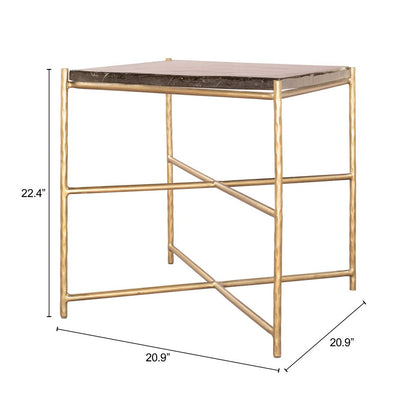 Zuo Modern Kove Iron Frame Side Table