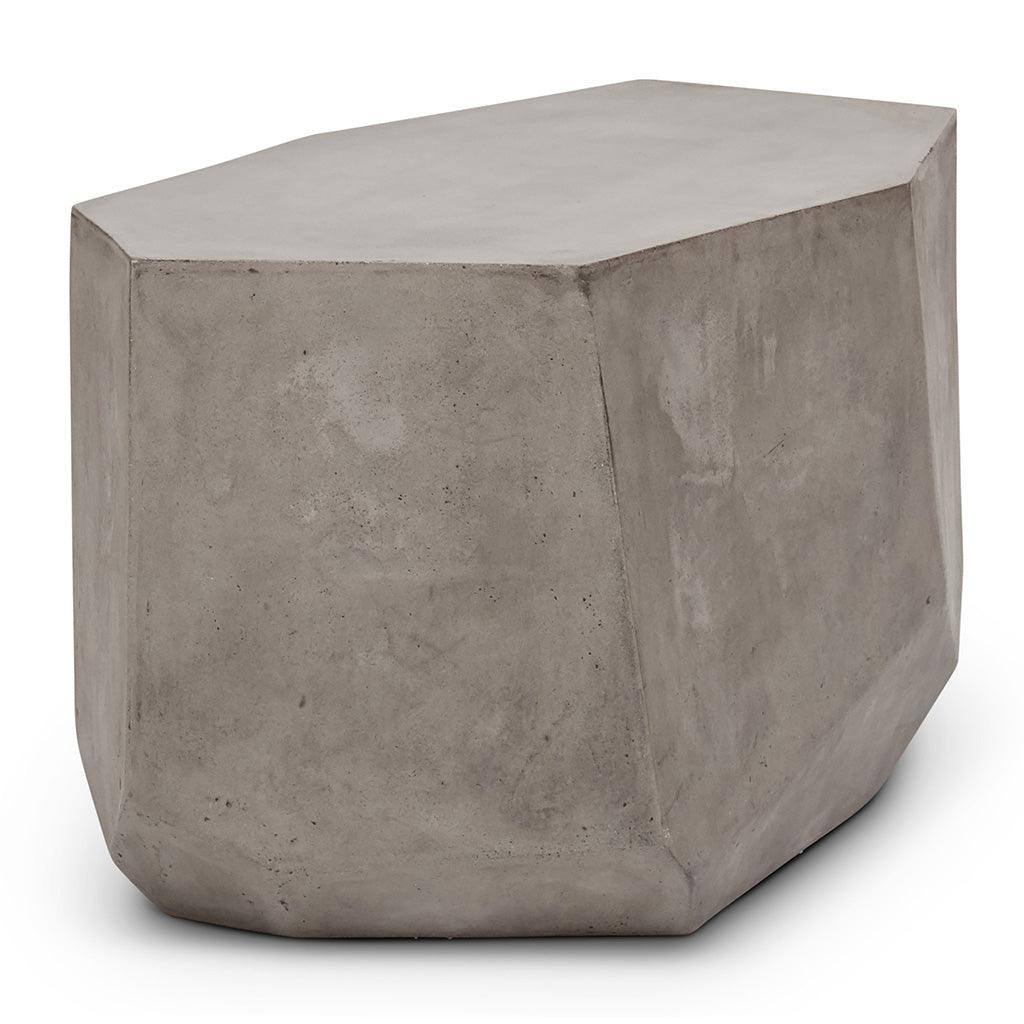 Kristal Fiber Reinforced Concrete Geometric End Table