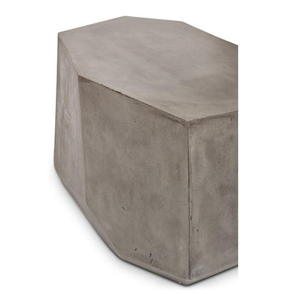 Kristal Fiber Reinforced Concrete Geometric End Table