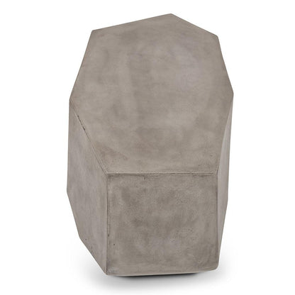 Kristal Fiber Reinforced Concrete Geometric End Table