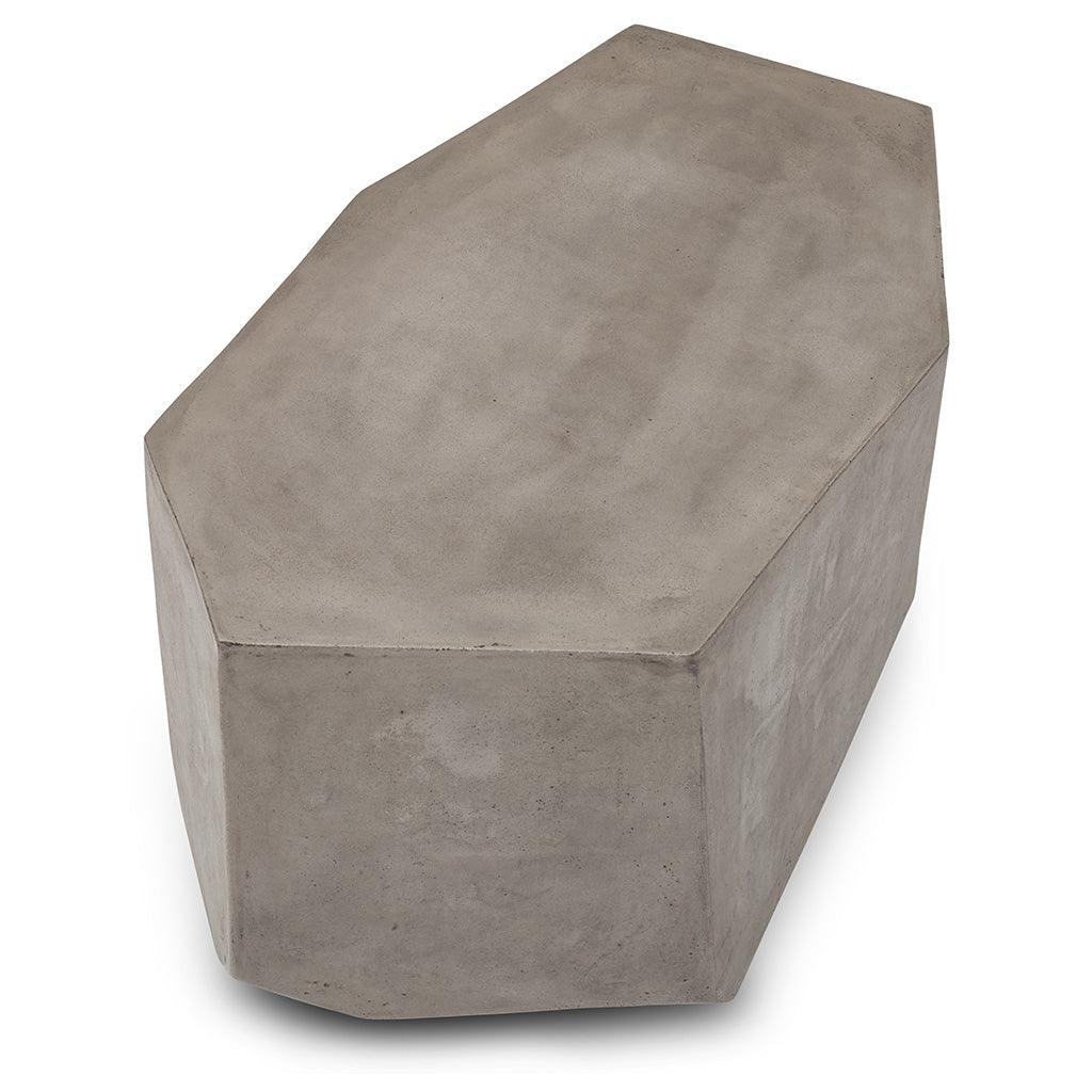 Kristal Fiber Reinforced Concrete Geometric End Table