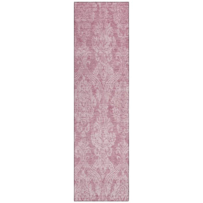 LOOMLAN Rugs Krymera Pink Washable Indoor-Outdoor Rug