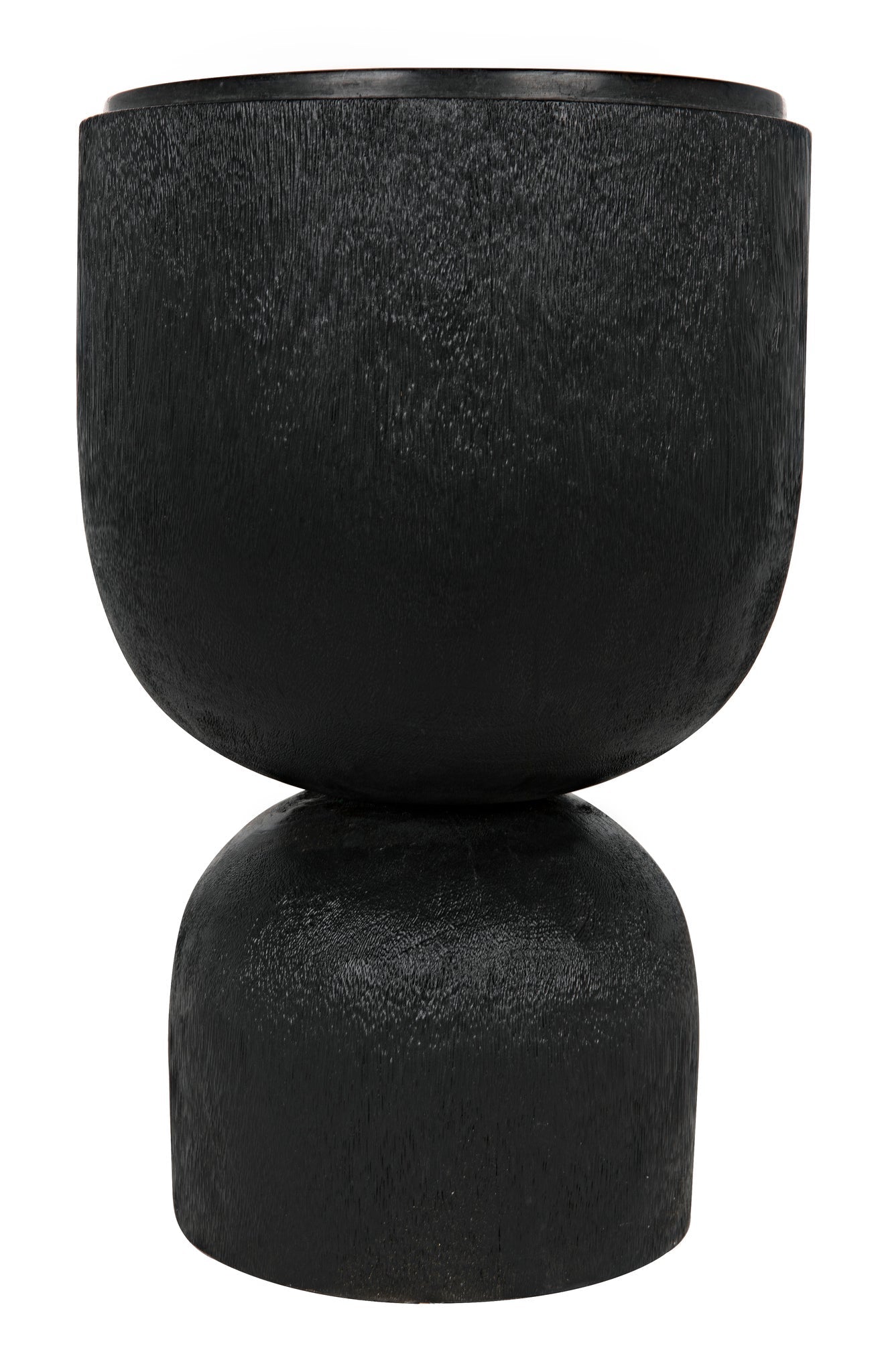 Kudoro Black Marble Round Side Table-Side Tables-Noir-Sideboards and Things