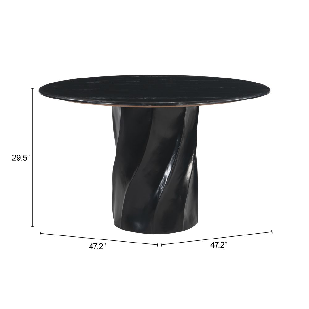 Zuo Modern Kuro Round Dining Table