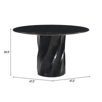 Zuo Modern Kuro Round Dining Table