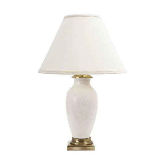 Wildwood Kyoko White Crackle Glazed Porcelain Table Lamp