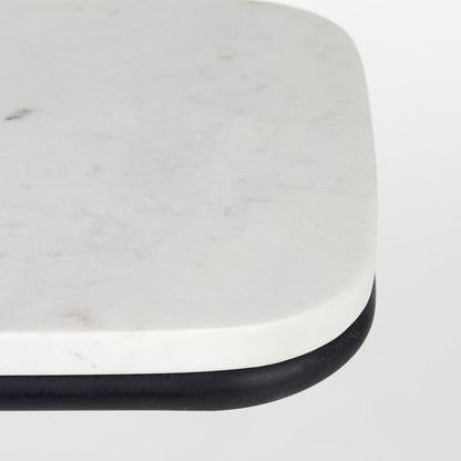 Mercana Kyra C-Shaped Marble Top End Table